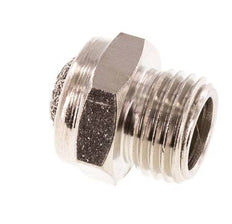 Silencieux Pneumatique Compact en Laiton Nickelé G1/4'' 1.4301 Maille Métallique [5 Pièces]