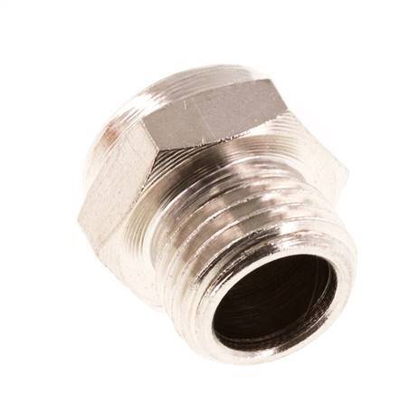 Silencieux Pneumatique Compact en Laiton Nickelé G1/4'' 1.4301 Maille Métallique [5 Pièces]