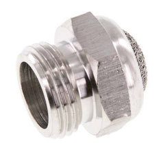G3/8'' Stainless Steel Compact Pneumatic Muffler 1.4301 Wire Mesh