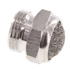 G3/8'' Stainless Steel Compact Pneumatic Muffler 1.4301 Wire Mesh