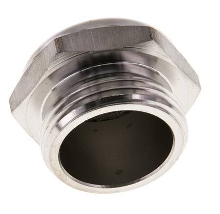G3/4'' Stainless Steel Compact Pneumatic Muffler 1.4301 Wire Mesh