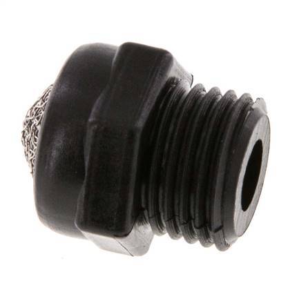 G1/4'' Silencieux Pneumatique Compact PA 1.4301 Maille [5 Pièces]
