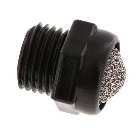 G1/4'' Silencieux Pneumatique Compact PA 1.4301 Maille [5 Pièces]