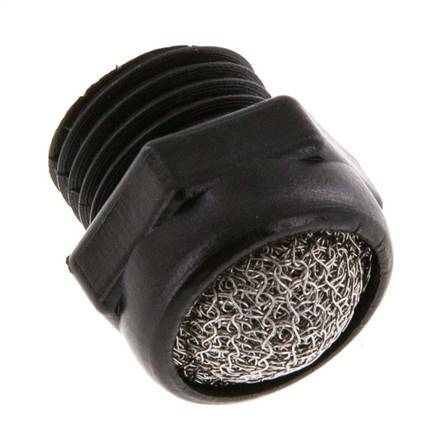 G1/4'' Silencieux Pneumatique Compact PA 1.4301 Maille [5 Pièces]