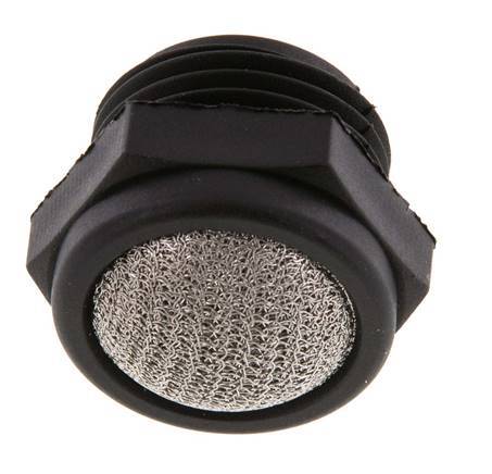 G1/2'' PA Compact Silencieux Pneumatique 1.4301 Maille [2 Pièces]
