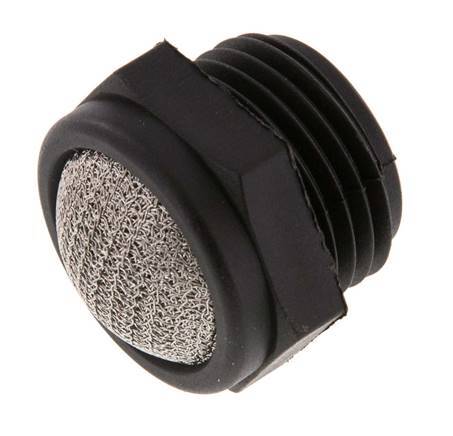 G1/2'' PA Compact Silencieux Pneumatique 1.4301 Maille [2 Pièces]