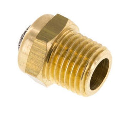 Silencieux Pneumatique Compact en Laiton NPT 1/4'' 1.4301 Maille Métallique [5 Pièces]