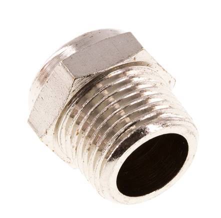 Silencieux Pneumatique Compact en Laiton Nickelé NPT 3/8'' 1.4301 Maille Métallique [2 Pièces]