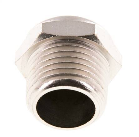 Silencieux Pneumatique Compact en Laiton Nickelé NPT 1/2'' 1.4301 Maille Métallique [2 Pièces]
