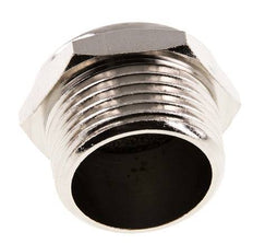NPT 1'' Nickel-Plated Brass Compact Pneumatic Muffler 1.4301 Wire Mesh