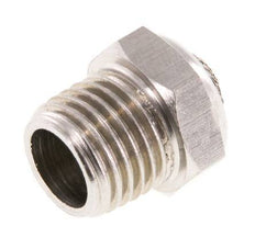 NPT 1/4'' Stainless Steel Compact Pneumatic Muffler 1.4301 Wire Mesh
