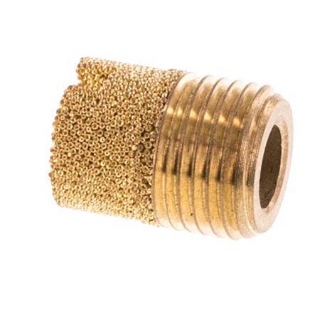 G1/8'' Bronze Fritté Compact Cylindrique Silencieux Pneumatique [5 Pièces]