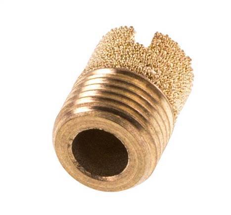 G1/8'' Bronze Fritté Compact Cylindrique Silencieux Pneumatique [5 Pièces]
