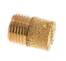G1/8'' Bronze Fritté Compact Cylindrique Silencieux Pneumatique [5 Pièces]