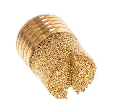 G1/8'' Bronze Fritté Compact Cylindrique Silencieux Pneumatique [5 Pièces]