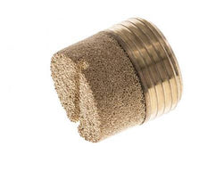 G3/8'' Sintered Bronze Compact Cylindrical Pneumatic Muffler [2 Pieces]