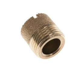 G3/8'' Bronze Fritté Compact Cylindrique Silencieux Pneumatique [2 Pièces]