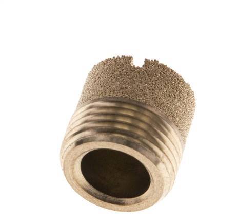 G3/8'' Bronze Fritté Compact Cylindrique Silencieux Pneumatique [2 Pièces]