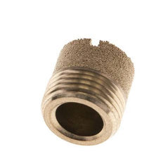 G3/8'' Bronze Fritté Compact Cylindrique Silencieux Pneumatique [2 Pièces]