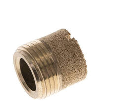G3/8'' Bronze Fritté Compact Cylindrique Silencieux Pneumatique [2 Pièces]