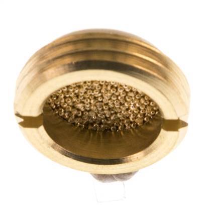 G1/2'' Silencieux Pneumatique Compact en Bronze Fritté Sinking [2 Pièces]