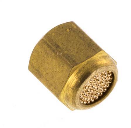 Silencieux Pneumatique Compact en Bronze Fritté Fileté Femelle M5 [5 Pièces]