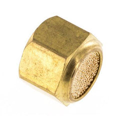 G1/8'' Silencieux Pneumatique Compact en Bronze Fritté à Filetage Femelle [5 Pièces]