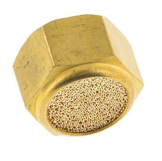 G1/4'' Sintered Bronze Compact Female Threaded Pneumatic Muffler [2 Pieces]