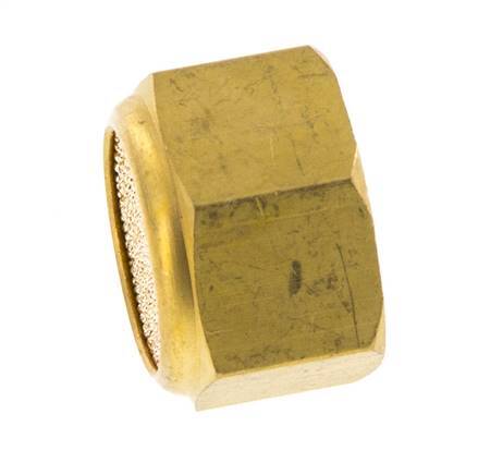 G1/4'' Sintered Bronze Compact Female Threaded Pneumatic Muffler [2 Pieces]
