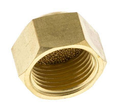 Silencieux Pneumatique Compact à Filetage Femelle G3/8'' en Bronze Fritté [2 Pièces]