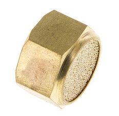 Silencieux Pneumatique Compact à Filetage Femelle G3/8'' en Bronze Fritté [2 Pièces]