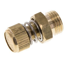 G1/4'' Brass Flow Control Muffler With Knurled Screw [2 Pieces]