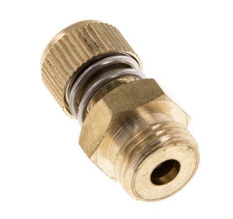 G1/4'' Brass Flow Control Muffler With Knurled Screw [2 Pieces]