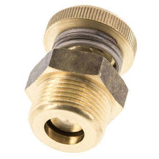 G3/4'' Brass Flow Control Muffler With Knurled Screw