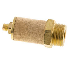 G3/4'' Brass Flow Control Muffler With Lock Nut