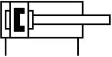 Festo Compact Cylinder 40mm Bore 15mm Stroke Double Acting - 156542