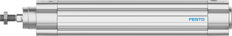 Cylindre Festo 32mm Alésage 160mm Course ISO 15552 Double Effet - 3659385