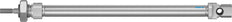 Cylindre Festo 12mm Alésage 160mm CourseISO 6432 Double Effet - 19196
