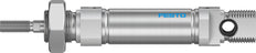 Cylindre Festo 16mm Alésage 10mm Course ISO 6432 Double Effet - 1908274