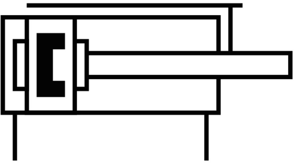 Festo Compact Cylinder 40mm Bore 40mm Stroke Double Acting - 156890