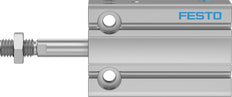 Festo Vérin Compact 20mm Alésage 15mm Course Simple Effet - 4840812
