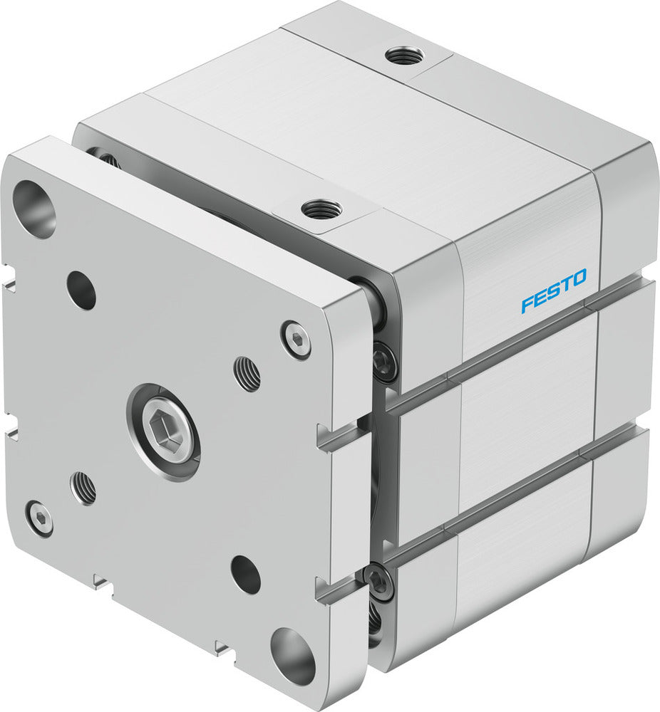 Festo Compact Cylinder 100mm Bore 25mm Stroke ISO 21287 Double Acting - 554289
