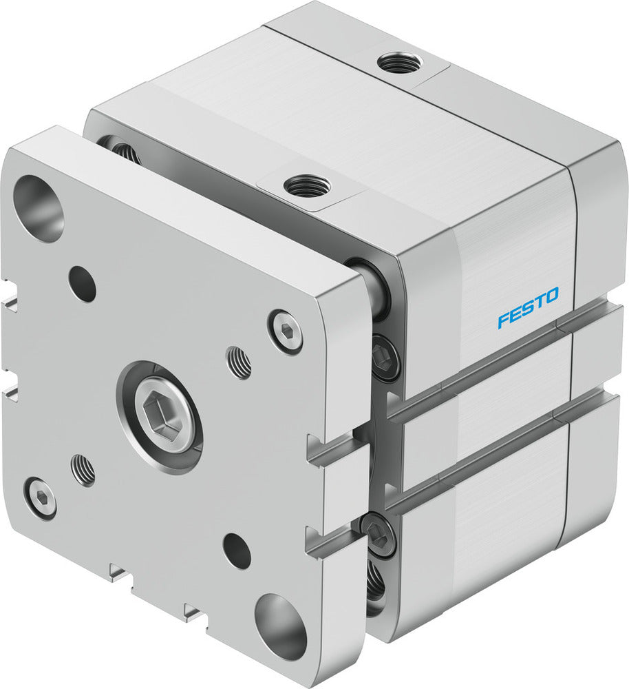 Festo Compact Cylinder 80mm Bore 15mm Stroke ISO 21287 Double Acting - 574059