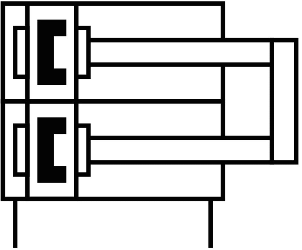 Festo Dual Piston Rod Cylinder 25mm Bore 100mm Stroke Double Acting - 32705