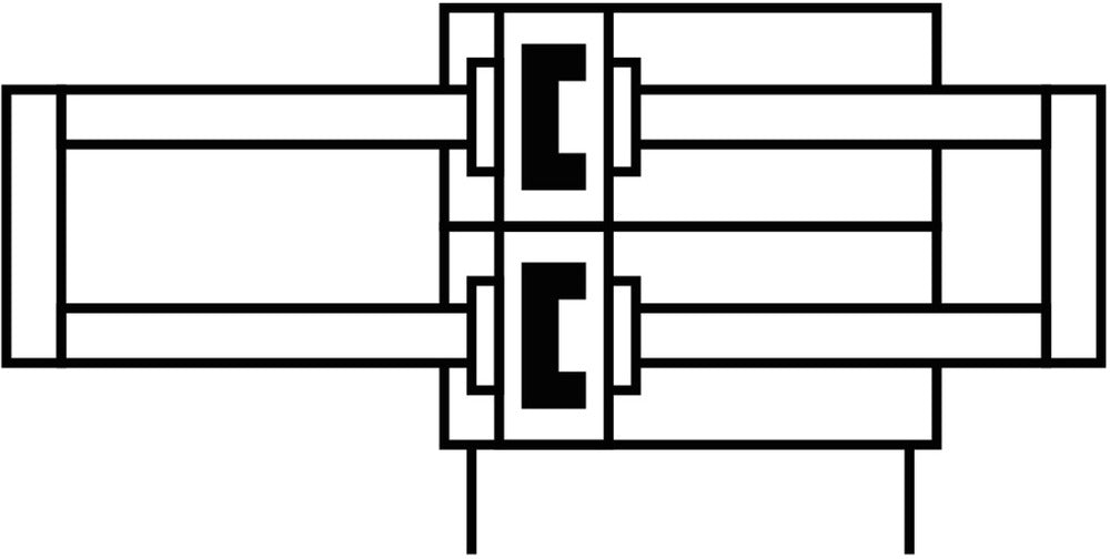 Festo Vérin À Double Piston 25mm Alésage 100mm Course Double Effet - 162122