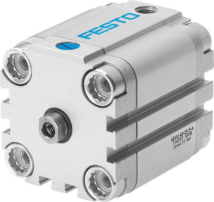 Festo Compact Cylinder 100mm Bore 25mm Stroke Single Acting - 156975