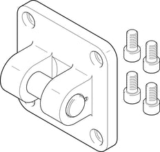 Festo Chape Flasque Taille 160 ISO 15552 - 152597