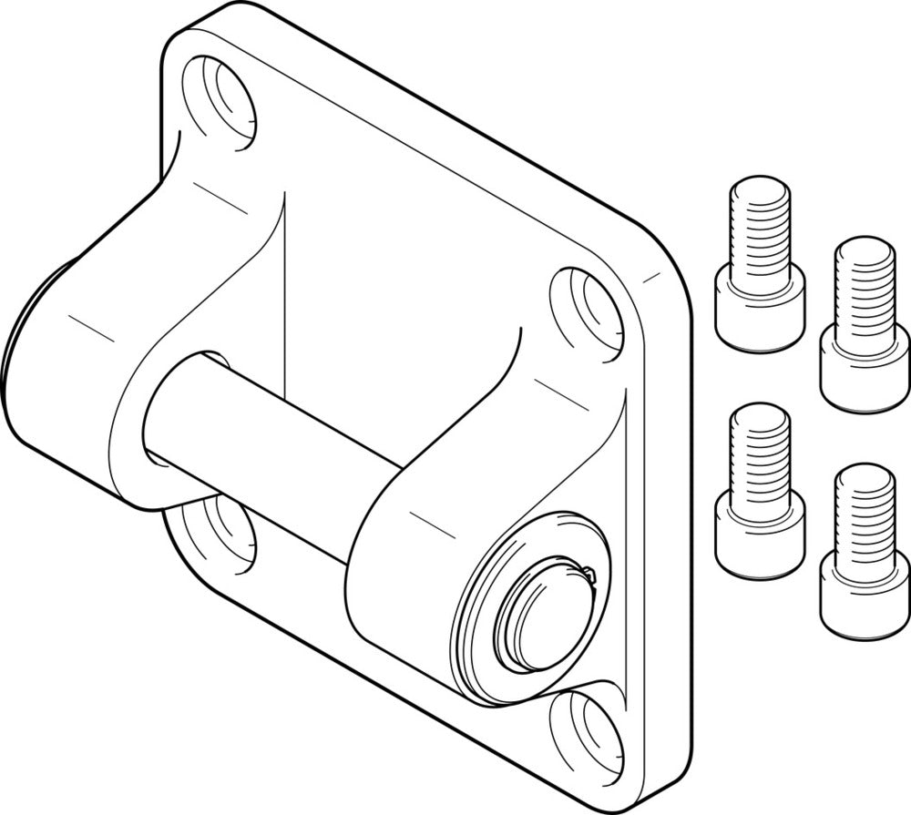 Festo Chape Flasque Taille 160 ISO 15552 - 34547