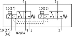 Festo 2x3/2 NO Monostable Air Solenoid Valve G1/8 520l/min - 573468