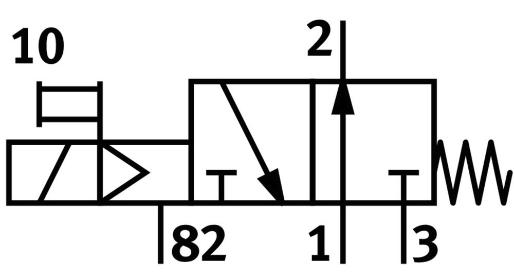 Festo 3/2 NO Monostable Air Électrovanne G3/8 1600l/min - 8036679